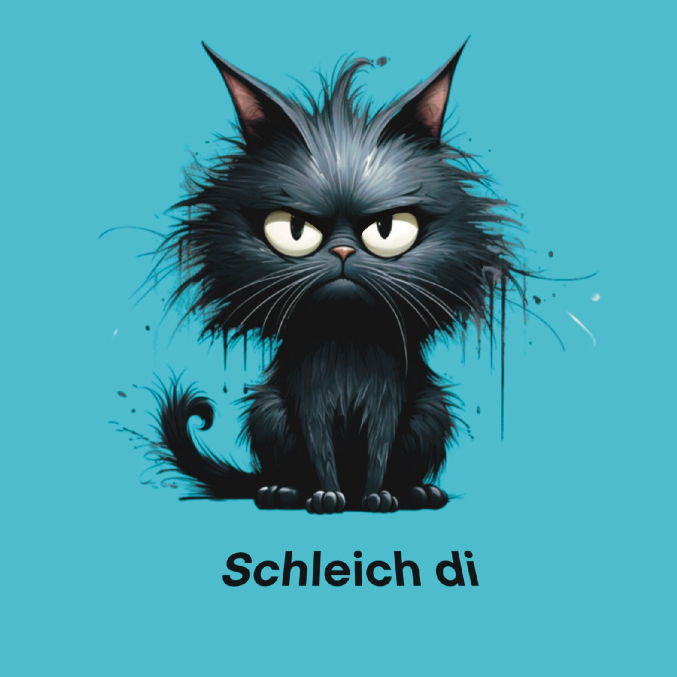 Vorbestellung Grumpy Cat rot,  wählbarer Text