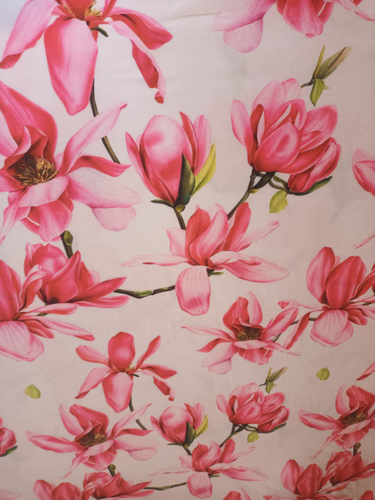 Jersey en viscose Magnolia rose